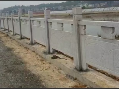 湖北白麻石栏杆图2