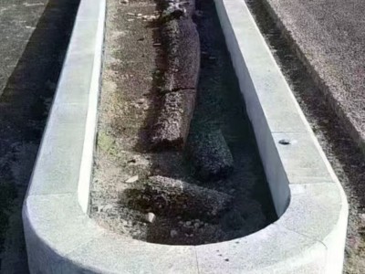 湖北芝麻灰规格板/路沿石/石栏河图4